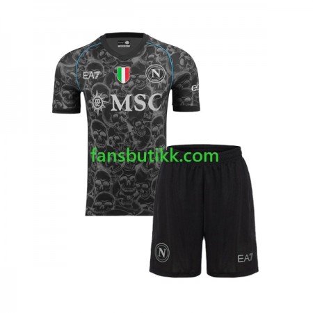Fotballdrakt SSC Napoli Halloween Barn Hjemmetrøye 2023-2024 Kortermet